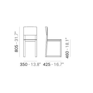 Pedrali Brera 380 oak chair - Buy now on ShopDecor - Discover the best products by PEDRALI design