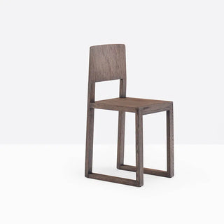 Pedrali Brera 380 oak chair Wenge oak W - Buy now on ShopDecor - Discover the best products by PEDRALI design