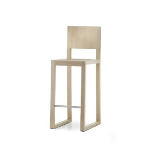 Pedrali Brera oak stool with backrest Bleached oak RS 65 cm - Buy now on ShopDecor - Discover the best products by PEDRALI design