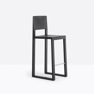 Pedrali Brera oak stool with backrest - Buy now on ShopDecor - Discover the best products by PEDRALI design