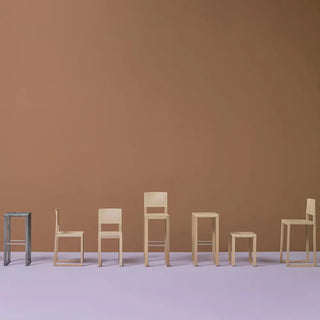 Pedrali Brera oak stool with backrest - Buy now on ShopDecor - Discover the best products by PEDRALI design