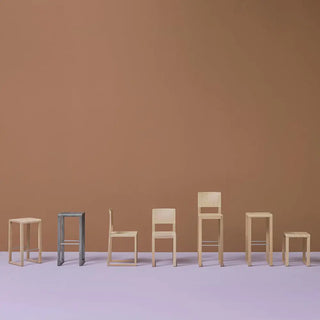 Pedrali Brera oak stool without backrest - Buy now on ShopDecor - Discover the best products by PEDRALI design