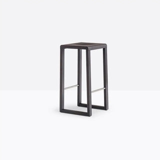 Pedrali Brera oak stool without backrest Wenge oak W 65 cm - Buy now on ShopDecor - Discover the best products by PEDRALI design