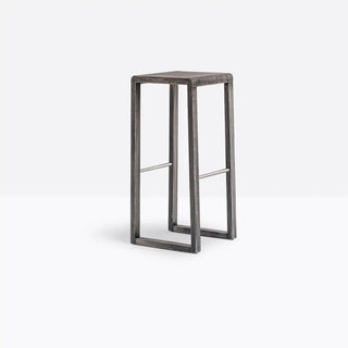 Pedrali Brera oak stool without backrest Wenge oak W 74 cm - Buy now on ShopDecor - Discover the best products by PEDRALI design