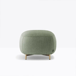 Pedrali Buddy upholstered pouf h. 40 cm. - 15.75 in. with aluminium structure - Buy now on ShopDecor - Discover the best products by PEDRALI design