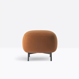 Pedrali Buddy upholstered pouf h. 45 cm. - 17.72 in. with aluminium structure - Buy now on ShopDecor - Discover the best products by PEDRALI design