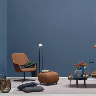 Pedrali Buddy upholstered pouf h. 45 cm. - 17.72 in. with aluminium structure - Buy now on ShopDecor - Discover the best products by PEDRALI design