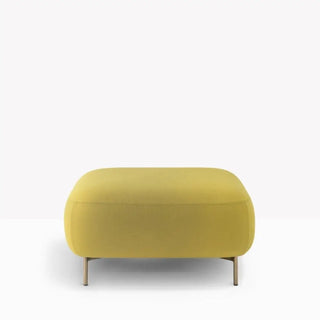 Pedrali Buddy upholstered pouf h. 45 cm. - 17.72 in. with aluminium structure - Buy now on ShopDecor - Discover the best products by PEDRALI design