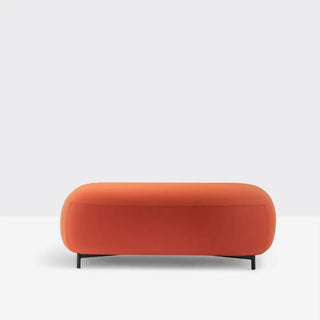 Pedrali Buddy upholstered pouf h. 40 cm. - 15.75 in. with aluminium structure - Buy now on ShopDecor - Discover the best products by PEDRALI design