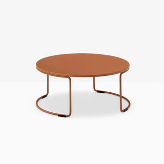 Pedrali Circuit CRTD coffee table with steel top OUTDOOR Terracotta TEE 59x25 cm - Buy now on ShopDecor - Discover the best products by PEDRALI design