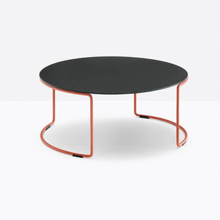 Pedrali Circuit CRTD coffee table with solid laminate top Orange AR500 Solid Laminate FNP_NE 70x30 cm - Buy now on ShopDecor - Discover the best products by PEDRALI design