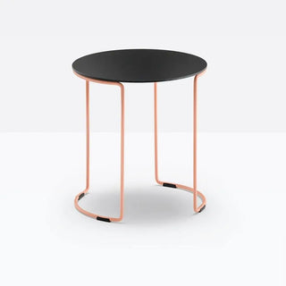 Pedrali Circuit CRTD coffee table with solid laminate top Pink RA100 Solid laminate FNP_NE 42x45 cm - Buy now on ShopDecor - Discover the best products by PEDRALI design