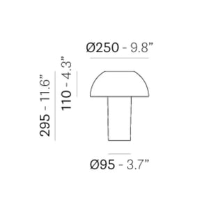 Pedrali Colette polycarbonate table lamp