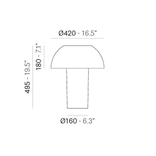 Pedrali Colette polycarbonate table lamp