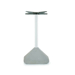 Pedrali Concrete 855 table base in concrete with white column H.28 47/64 inch Buy on Shopdecor PEDRALI collections