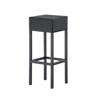 Pedrali Cube steel stool with upholstered seat