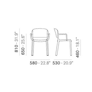 Pedrali Dome polypropylene armchair