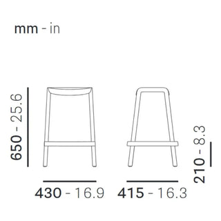 Pedrali Dome polypropylene stool