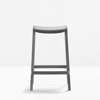 Pedrali Dome 268 stool H.29.9 inch Pedrali Anthracite grey GA - Buy now on ShopDecor - Discover the best products by PEDRALI design