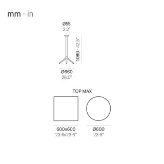 Pedrali Elliot high aluminium table base - Buy now on ShopDecor - Discover the best products by PEDRALI design