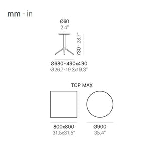 Pedrali Elliot aluminium table base - Buy now on ShopDecor - Discover the best products by PEDRALI design