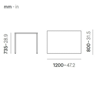 Pedrali Fabbrico TFA steel table - Buy now on ShopDecor - Discover the best products by PEDRALI design