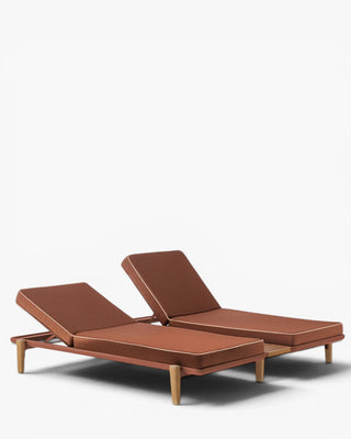 Pedrali Fibra FBR double daybed with cushion included and aluminium structure