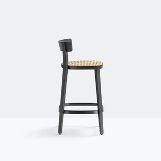 Pedrali Folk ash stool with seat h. 65 cm - 25.60 in.
