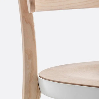 Pedrali Folk ash stool with seat h. 65 cm - 25.60 in.