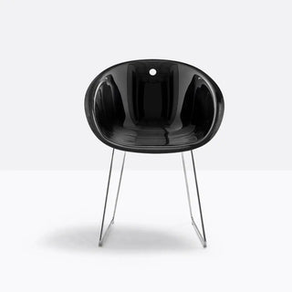 Pedrali Gliss armchair with steel sled base - Buy now on ShopDecor - Discover the best products by PEDRALI design