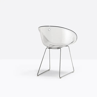 Pedrali Gliss armchair with steel sled base - Buy now on ShopDecor - Discover the best products by PEDRALI design
