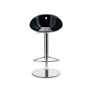 Pedrali Gliss 970 polycarbonate swivel stool with adjustable seat and steel frame