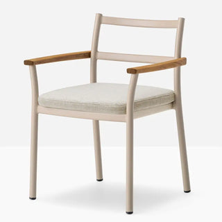 Pedrali Guinea 3694 aluminium armchair with seat in waterproof textile mesh and cushion