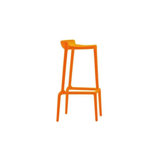 Pedrali Happy polypropylene stool Orange AR 75 cm - Buy now on ShopDecor - Discover the best products by PEDRALI design