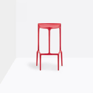 Pedrali Happy polypropylene stool Red RO2 75 cm - Buy now on ShopDecor - Discover the best products by PEDRALI design