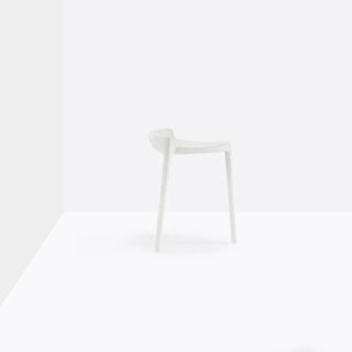 Pedrali Happy polypropylene stool White BI2 45 cm - Buy now on ShopDecor - Discover the best products by PEDRALI design