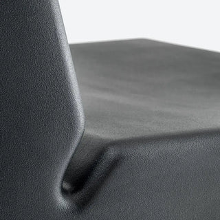 Pedrali Host Lounge 790 polyethylene lounge chair with stainless steel sled frame