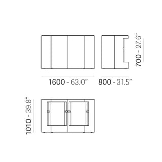 Pedrali Iceberg polyethylene bar counter