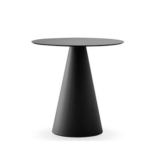 Pedrali Ikon 865 table with solid laminate top diam.70 cm. Black - Buy now on ShopDecor - Discover the best products by PEDRALI design
