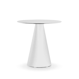 Pedrali Ikon 865 table with solid laminate top diam.70 cm. White - Buy now on ShopDecor - Discover the best products by PEDRALI design