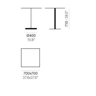 Pedrali Ikon 865 table - Buy now on ShopDecor - Discover the best products by PEDRALI design