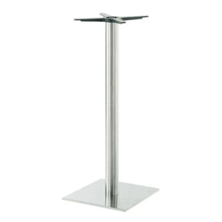 Pedrali Inox 4424 H1080 REG high table base with square base 40x40 cm. - 15.75x15.75 in.