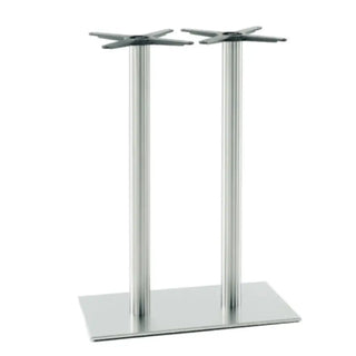 Pedrali Inox 4464 H1080 REG high table base with rectangular base 75x40 cm - 29.53x15.75 in.