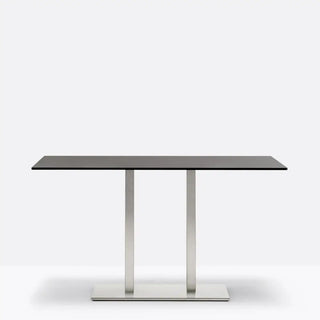 Pedrali Inox 4467 table base with rectangular base 75x40 cm - 29.53x15.75 in.