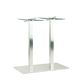 Pedrali Inox 4467 table base with rectangular base 75x40 cm - 29.53x15.75 in.