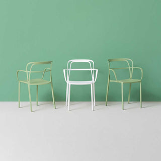 Pedrali Intrigo 3715 aluminum chair for outdoor use - Buy now on ShopDecor - Discover the best products by PEDRALI design