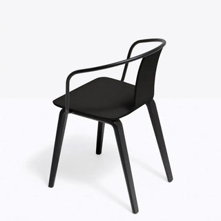 Pedrali Jamaica 2915 ash armchair with steel backrest