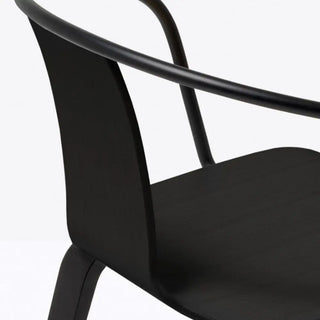Pedrali Jamaica 2915 ash armchair with steel backrest