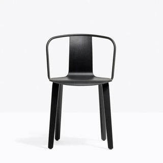 Pedrali Jamaica 2915 ash armchair with steel backrest