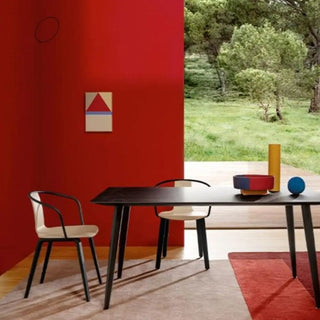 Pedrali Jamaica 2915 ash armchair with steel backrest